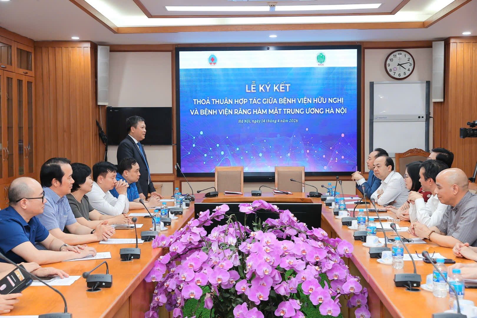 PGS.TS Nguyễn Thế Anh,  Giám đốc Bệnh viện Hữu Nghị phát biểu